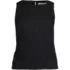 Women's Plus Size Linen Sleeveless Peplum Top, Front