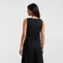 Women's Linen Sleeveless Peplum Top, Back