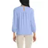 Women's 3/4 Sleeve Eyelet Mix Flowy Top, Back