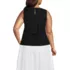 Women's Plus Size Linen Sleeveless Peplum Top, Back