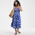 Women's Creaseless Scoop Neck Smocked Midi Dress, alternative image