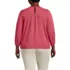 Women's Plus Size 3/4 Sleeve Eyelet Mix Flowy Top, Back
