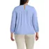 Women's Plus Size 3/4 Sleeve Eyelet Mix Flowy Top, Back