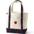 Pre-Monogrammed Plaid Canvas Pocket Tote, Front