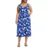 Women's Plus Size Creaseless Scoop Neck Smocked Midi Dress, Front