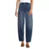 Women's Starfish High Rise Knit Denim Barrel Leg Ankle Jeans, Front