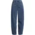 Women's Starfish High Rise Knit Denim Barrel Leg Ankle Jeans, Front