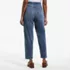 Women's Starfish High Rise Knit Denim Barrel Leg Ankle Jeans, Back