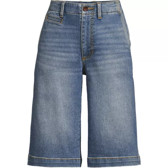 Women's Recover Denim Mid Rise 12" Trouser Shorts - primary