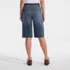 Women's Starfish High Rise Knit Denim 12" Bermuda Shorts, Back