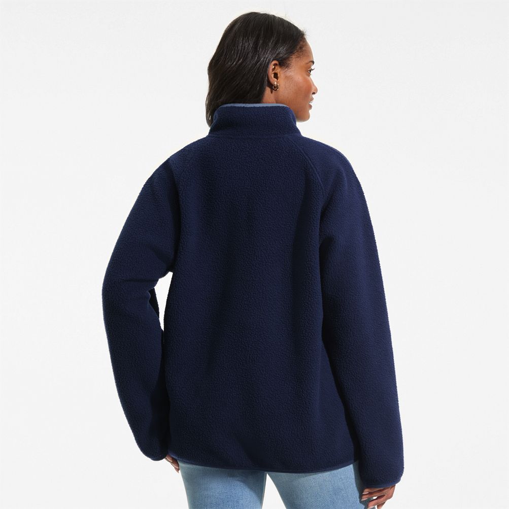 Unisex Snap Neck Fleece Pullover | Lands' End