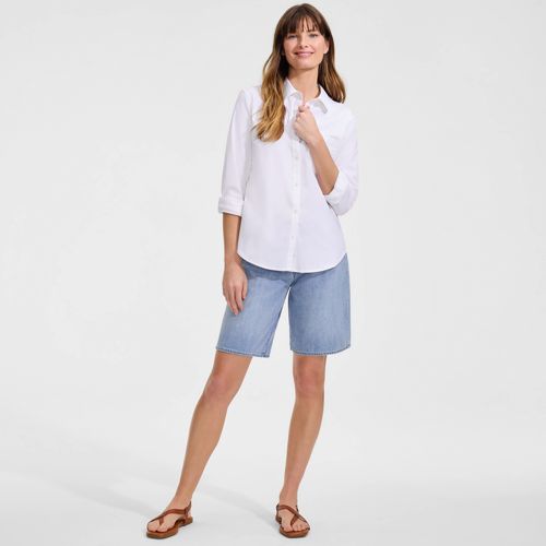 Women's Lightweight Denim Mid Rise 10" Shorts - image 4