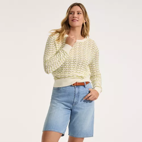 Women's Lightweight Denim Mid Rise 10" Shorts, alternative image