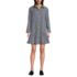 Women's Flounce Button Front Shirt Dress, Front