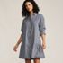 Women's Flounce Button Front Shirt Dress, alternative image
