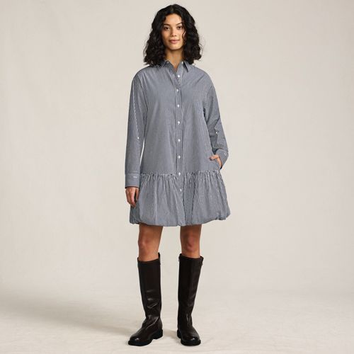 Women's Flounce Button Front Shirt Dress - image 3