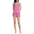 Women's Seersucker 2 Piece Pajama Set - Tank and Shorts, Front