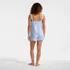 Women's Seersucker 2 Piece Pajama Set - Tank and Shorts, Back