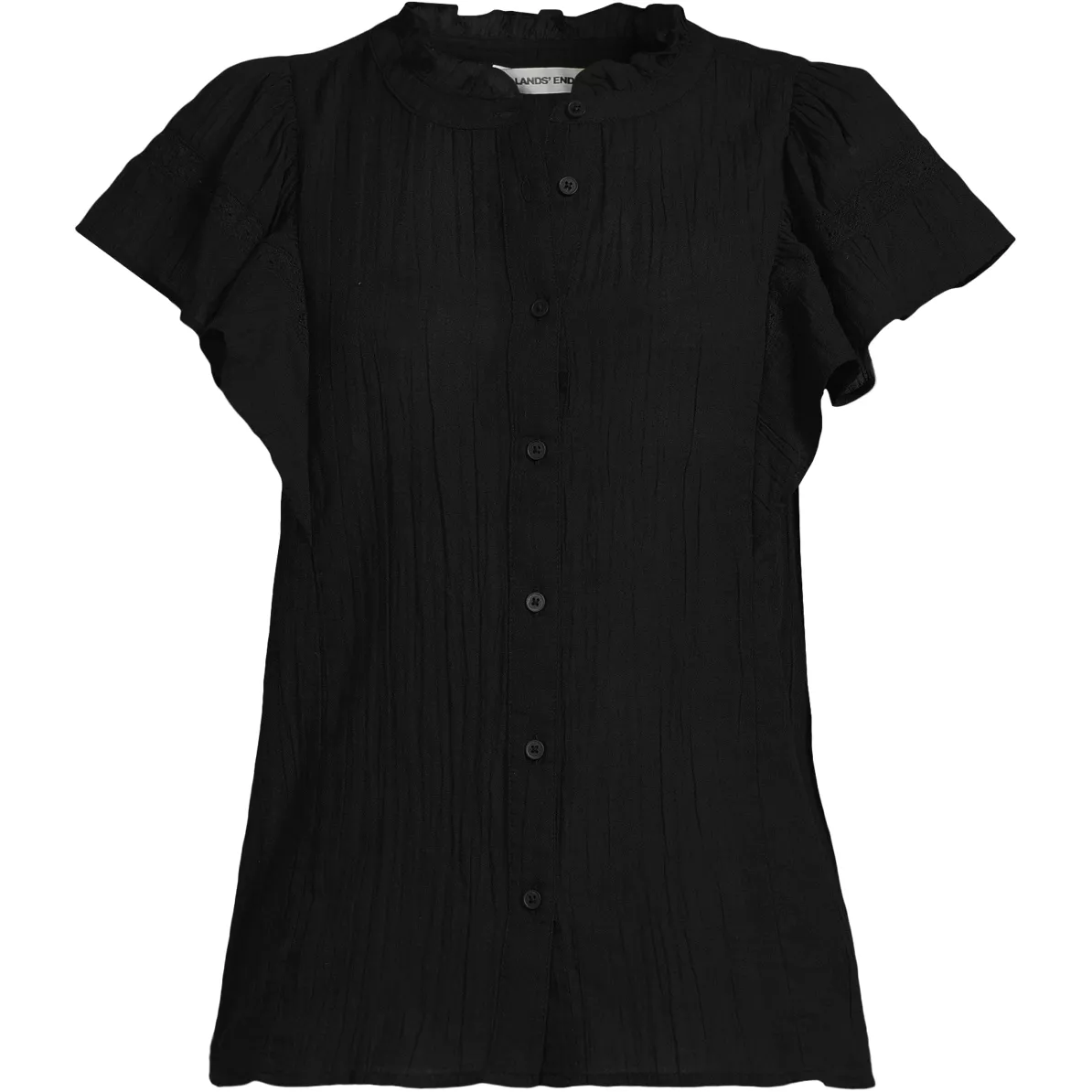 Women's Flutter Sleeve Button Front Blouse
