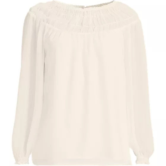 Women's Chiffon Scoop Neck Blouse - primary