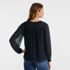 Women's Chiffon Scoop Neck Blouse, Back