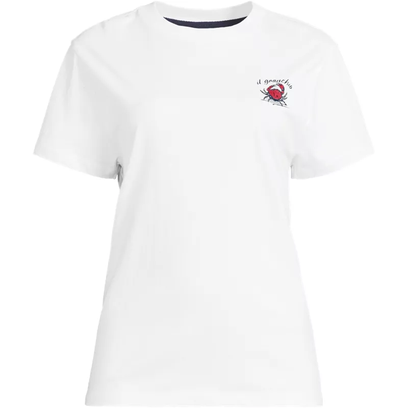 Women's Short Sleeve Crew Neck Graphic T-Shirt, Front