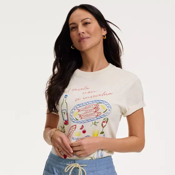 Women's Short Sleeve Crew Neck Graphic T-Shirt - primary