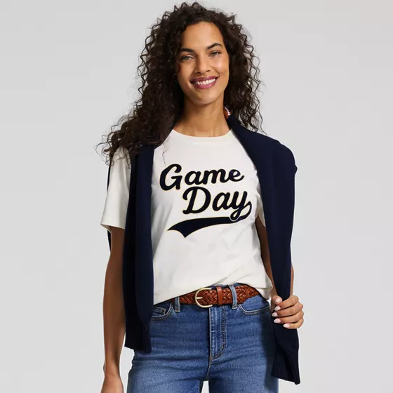 Women's Short Sleeve Crew Neck Graphic T-Shirt - primary