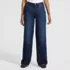 Women's Rigid Denim Mid Rise Baggy Jeans, Front