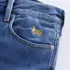 Women's Rigid Denim Mid Rise Baggy Jeans, alternative image