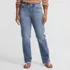 Women's Denim High Rise Straight Curvy Jeans, Front