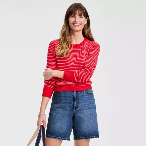 Women's Soft Denim Mid Rise 7" Jean Shorts - primary