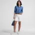 Women's Soft Denim Mid Rise 7" Jean Shorts, alternative image