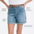 Women's Soft Denim Mid Rise 7" Jean Shorts, alternative image