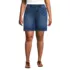 Women's Plus Size Soft Denim Mid Rise 7" Jean Shorts, Front
