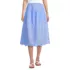 Women's Poplin Drop Waist Embroidered Eyelet Midi Skirt, Front