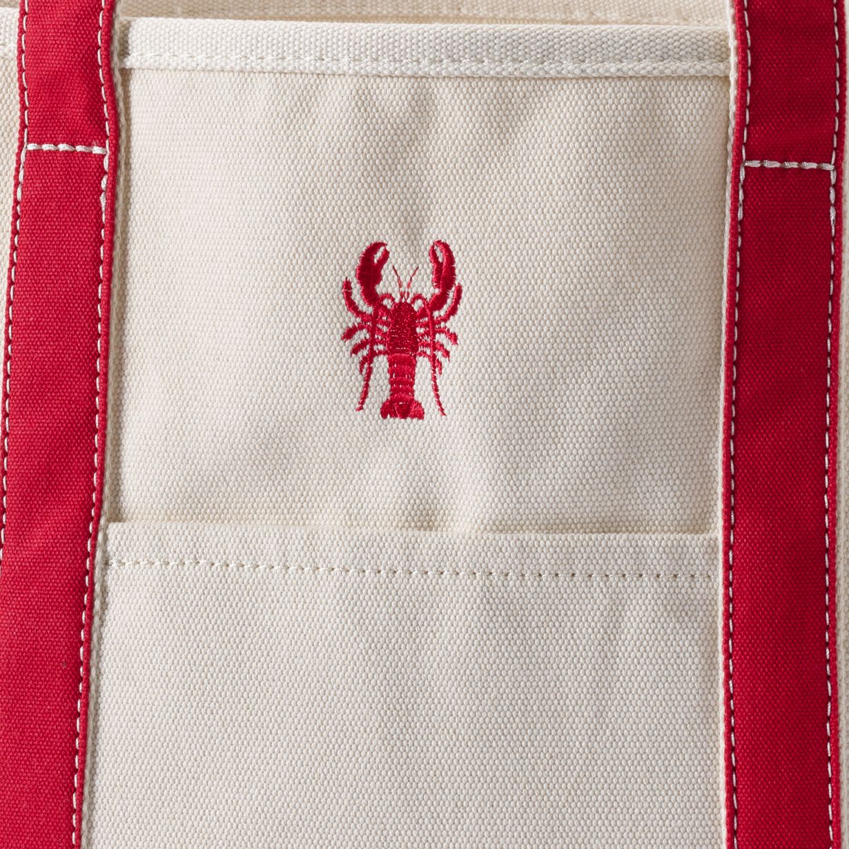 Medium Open Top Limited Edition Lobster Canvas Tote Bag