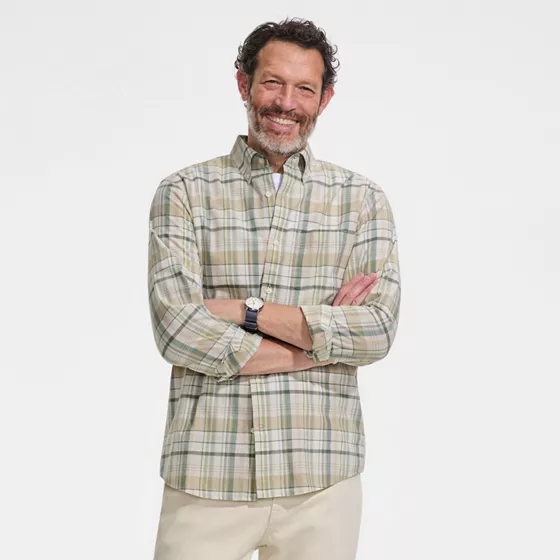 Men's Long Sleeve Madras Shirt - primary