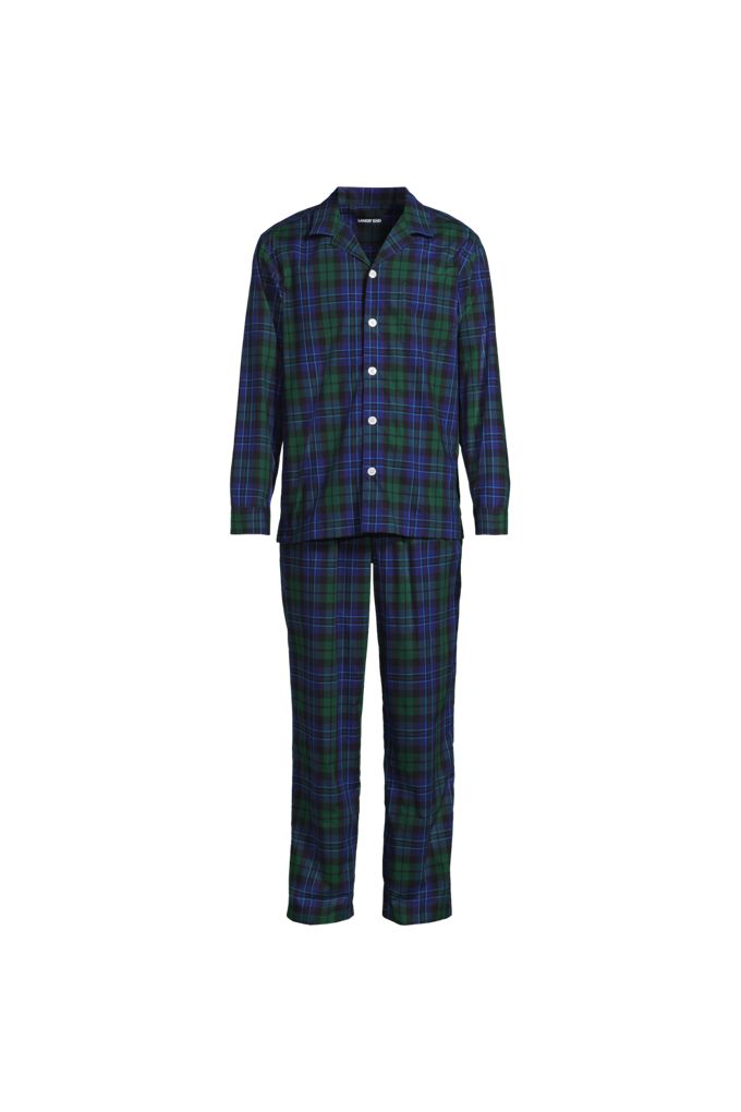 Men's Long Sleeve Essential Pant Pattern Set - Lands' End - Blue - S