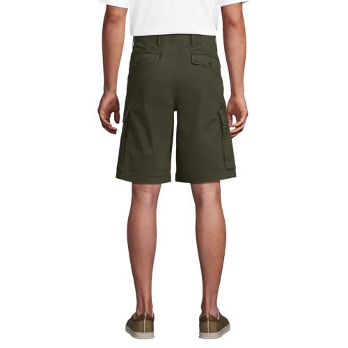  Lands' End Classic Fit Stretch-cargoshorts Mit Komfortbund, 26 Cm, Herren, Größe:46 Regular, Grün, Elasthan/baumwoll-mischung, By Lands' End 