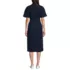 Women's Cotton Poplin Button Front Dress, Back