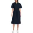 Women's Cotton Poplin Button Front Dress, Front