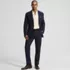 Men's Classic Fit Linen Blend Polished Trouser, alternative image