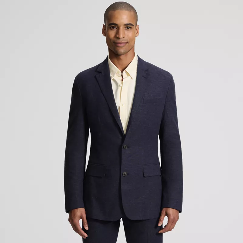 Men's Classic Fit Linen Blend Blazer, Front