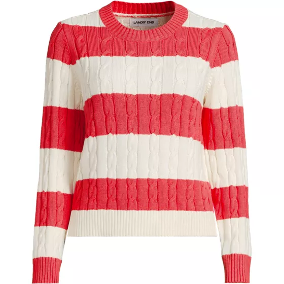 Women's Drifter Classic Cable Crew Neck Sweater - primary