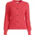 Women's Drifter Classic Cable Crew Neck Cardigan Sweater, Front