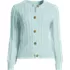 Women's Drifter Classic Cable Crew Neck Cardigan Sweater, Front