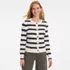 Women's Drifter Classic Cable Crew Neck Cardigan Sweater, Front
