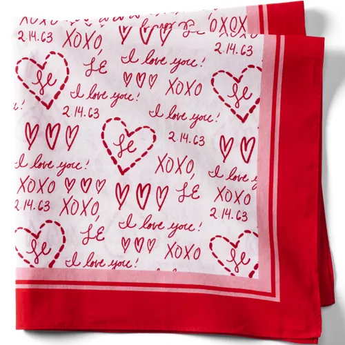 Printed Square Scarf, Front