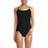 Women's Tugless QuickDry Adjustable Strappy Back Tankini Top 24.5", Front